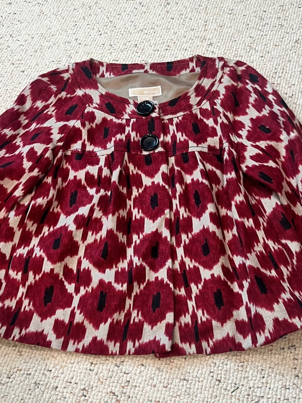 Michael Kors linen jacket, 3/4 sleeves, size medium